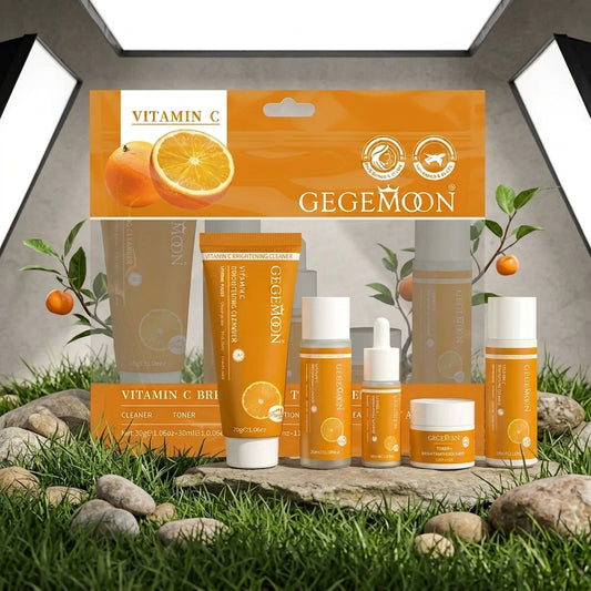 Vitamin C Brightening Skincare Set – Cleanser, Toner & Brightening Care | GEGE MOON