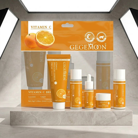 Vitamin C Brightening Skincare Set – Cleanser, Toner & Brightening Care | GEGE MOON