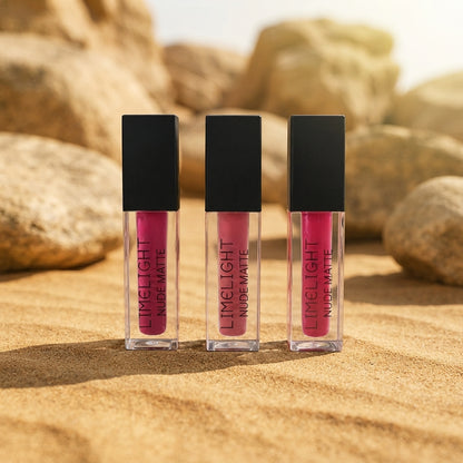 LIMELIGHT 3 in 1 Deal Nude Matte Liquid Lipstick – Long Lasting Matte Lip Color