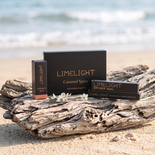 LIMELIGHT 4 in 1 Deal Caramel Spice Eyeshadow Palette – Warm Neutral Makeup Palette